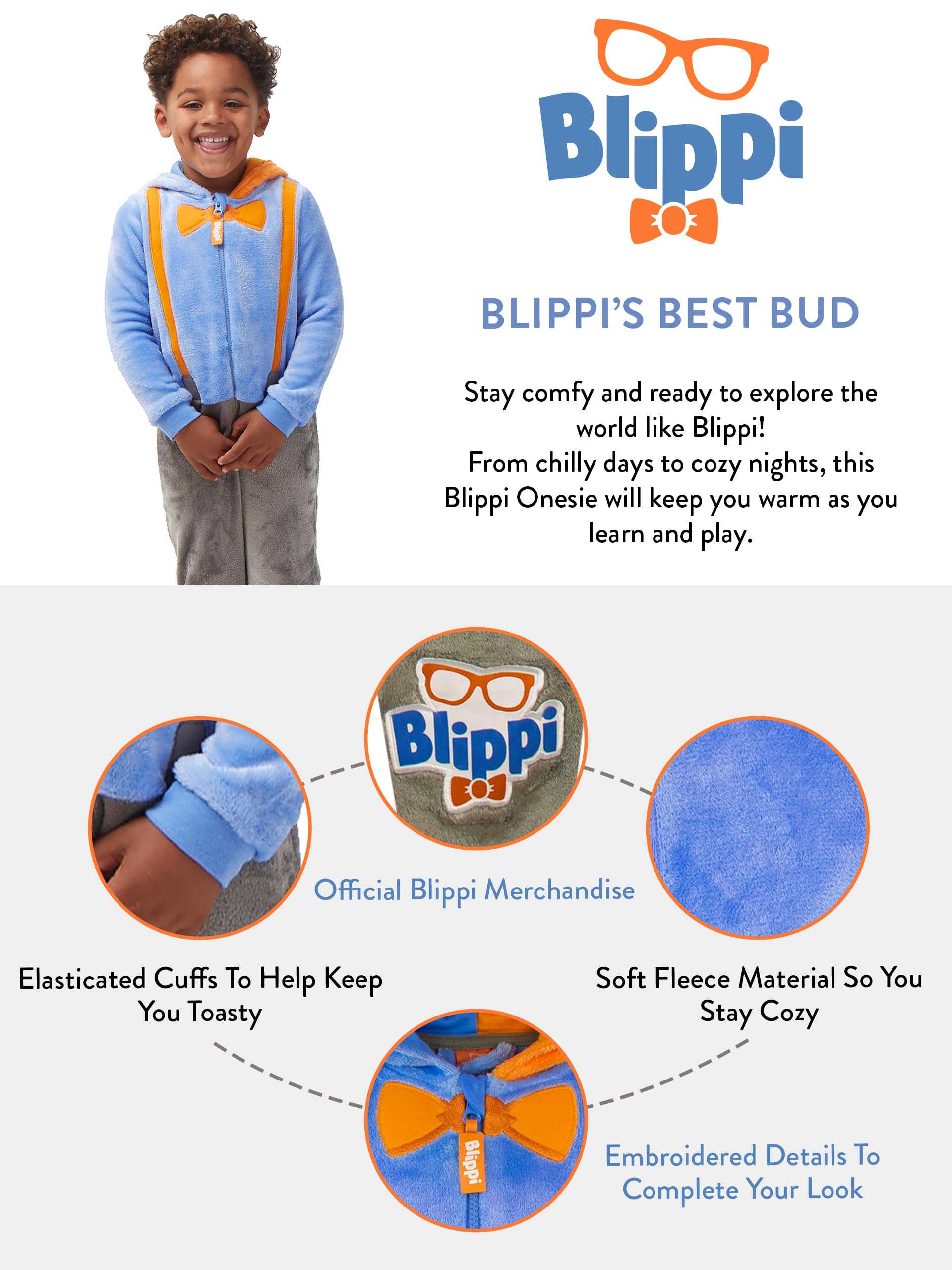 Blippi Pijama Entera para Niños
