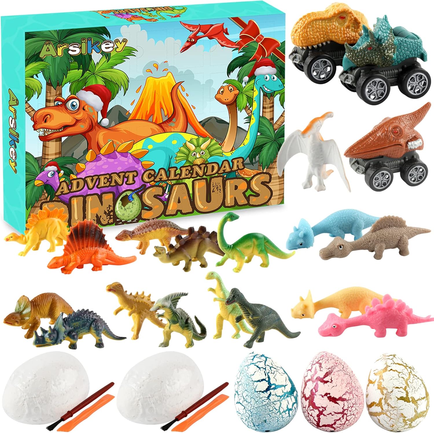 Dinosaur Advent Calendar for Children 2022 Christmas Calendar with 24