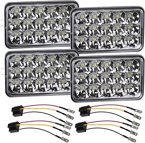 Dot aprobado 4 x 6 pulgadas LED Faros HiLo haz sellado reemplazar proyector rectangular H4651 H4652 H4656 H6545 faro Peterbil KW Kenworth