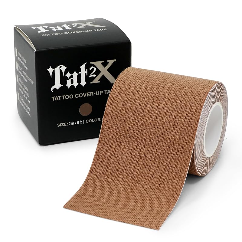 Tat2X Fita para Cobertura de Tatuagem Caramelê — 1,83 m x 5,08 cm