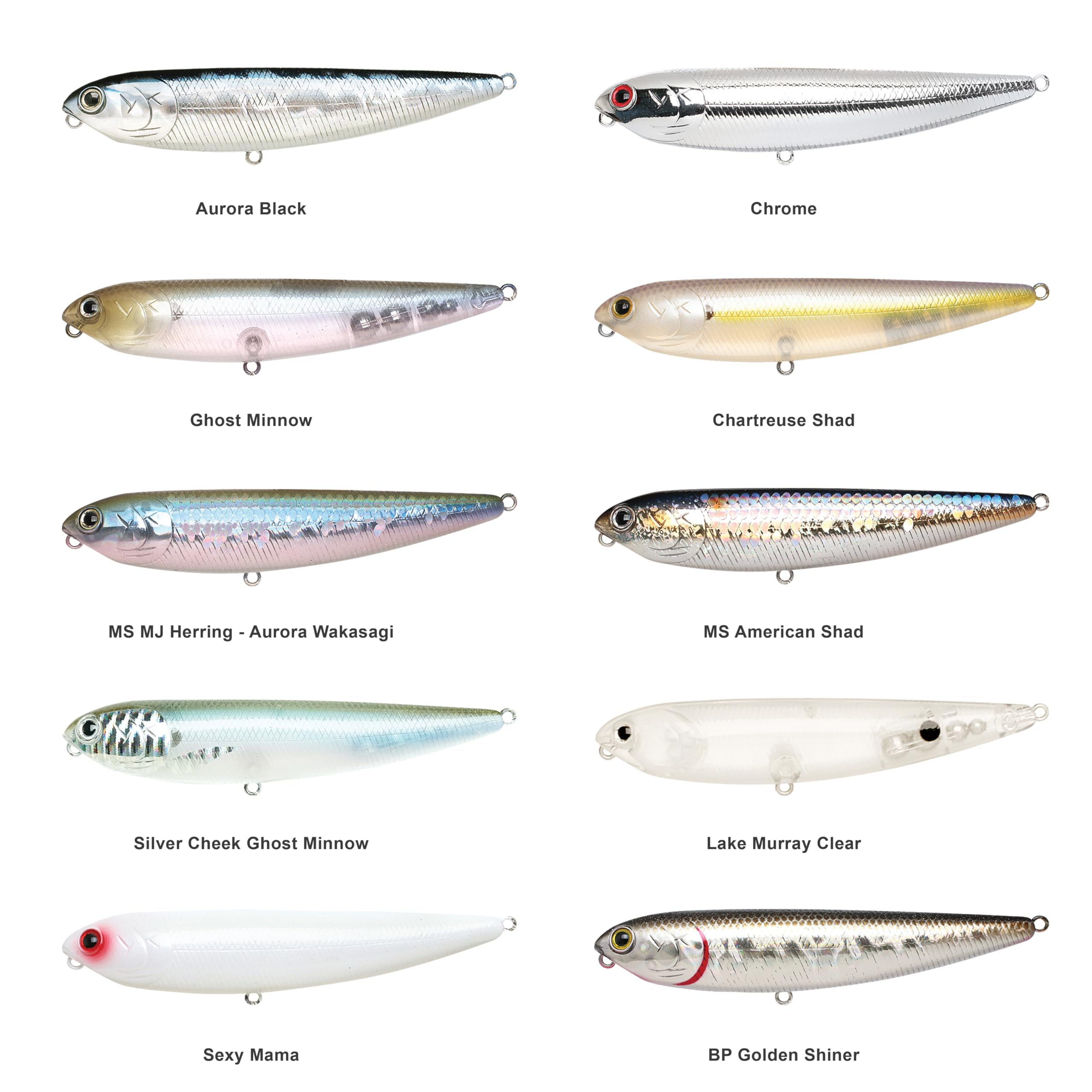 Lucky Craft Leurre de pêche Sammy 100 Water Bait, Ghost Minnow, 10,2 cm (98,5 mm