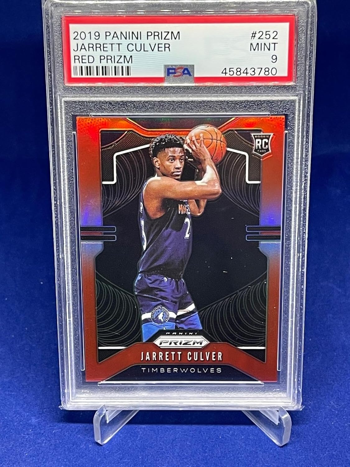 Jarrett Culver 2019-20 Panini Prizm Prizms Rookie Rc #d 3/299 Psa 9 Mint - Basketball Cards