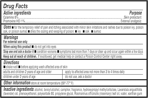 Miniatura 5 de Tienda Basics Loción antipicazón de calamina medicada, protector analgésico de la piel, 6 onzas líquidas, 1 paquete (anteriormente Solimo) (nueva