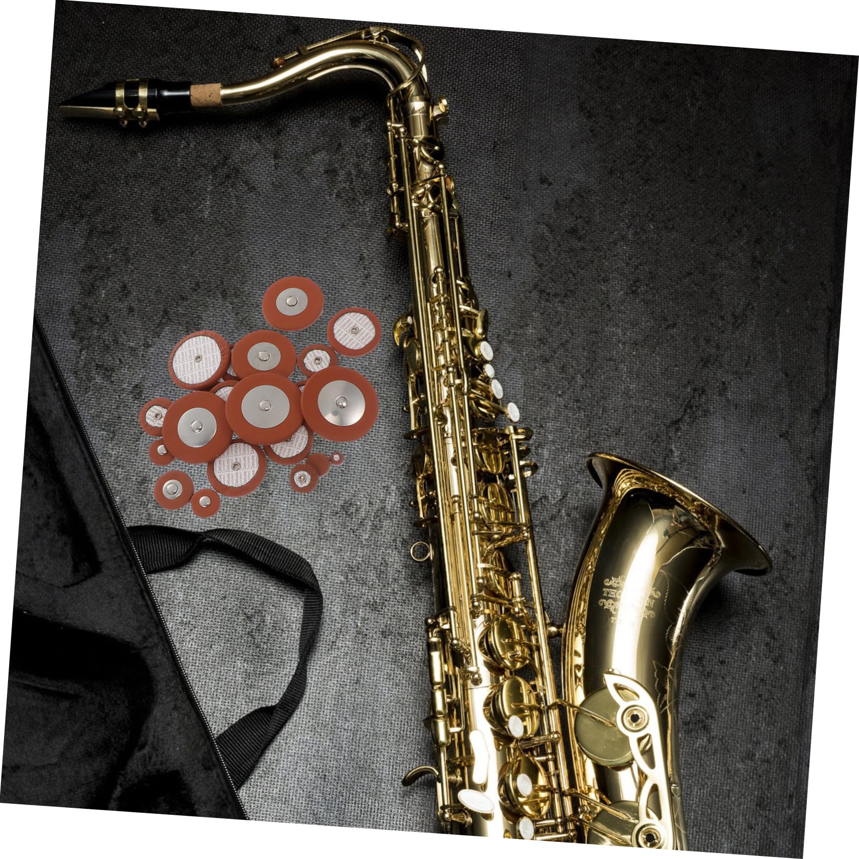Altsaxophon Reparaturset 1 Satz für Ersatzteile und Wartung | Metall und Schafleder, B-ausführung, für Blasinstrumenten Selbstgemacht, Zubehör für Wind Enthusiasten Zufällige Farbe
