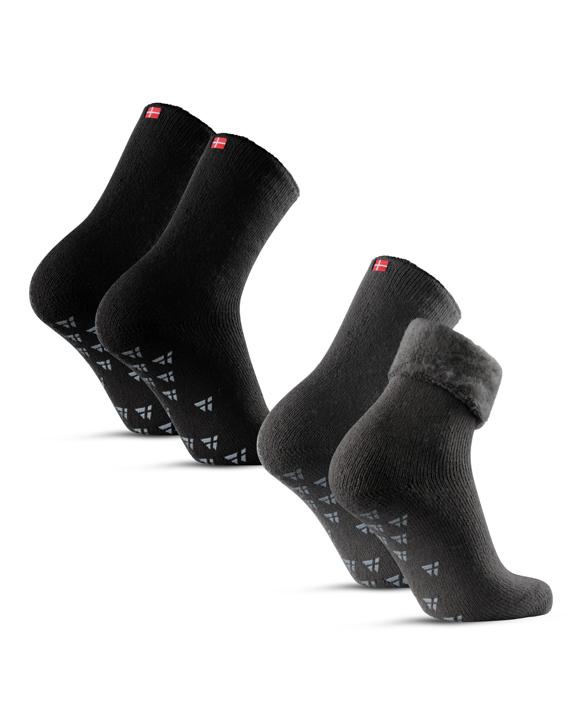 DANISH ENDURANCE Calcetines Térmicos Antideslizantes 2 Pack