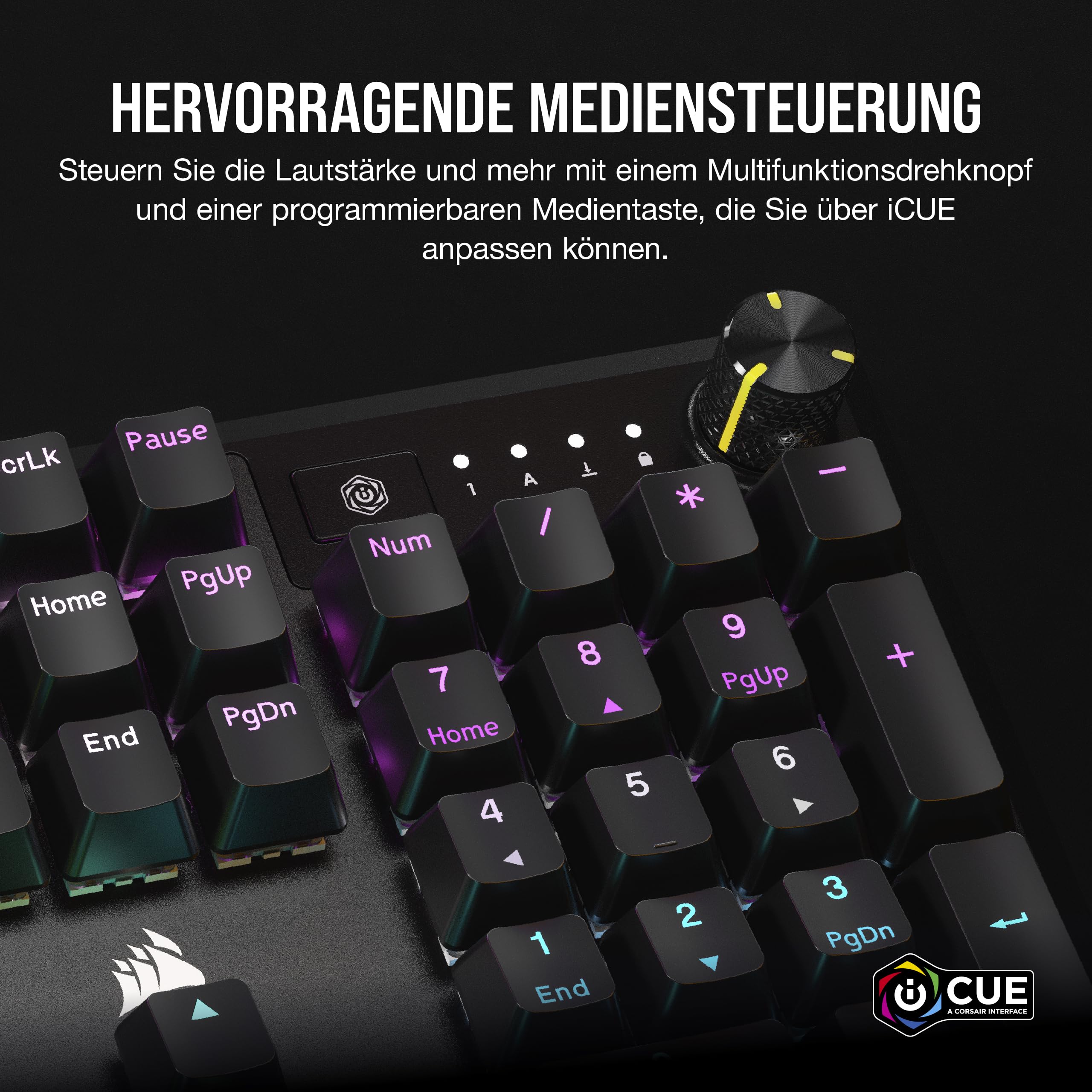 Corsair K70 CORE RGB SOCD Mechanische Gaming-Tastatur Schwarz