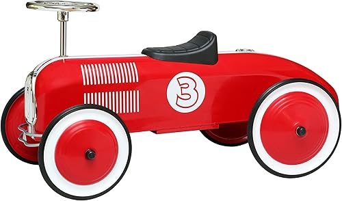 Stripe Racer - Coche infantil de pie a piso, color rojo