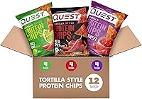 Vista 19 de Quest Nutrition - Chips de proteína estilo tortilla, Buffalo Ranch, 0.67 oz de proteína, 0.14 oz de carbohidratos netos, aperitivo de proteínas sin