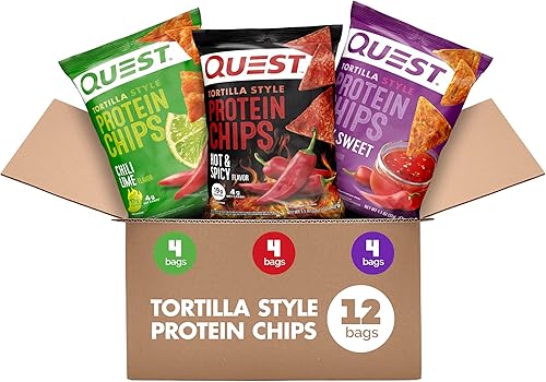 Miniatura 20 de Quest Nutrition Tortilla Chip de chile dulce picante, 1.1 onzas (paquete de 12)