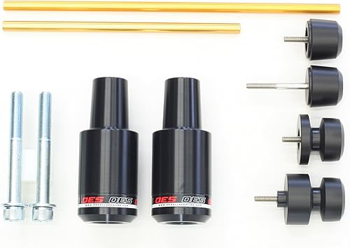 Miniatura 1 de OES Frame Sliders Tenedores Sliders Deslizadores Eje Trasero Yamaha FZ-07 FZ07 MT-07 2015 2016 2017 2018 2019 2020 2021 Sin Corte Rojo