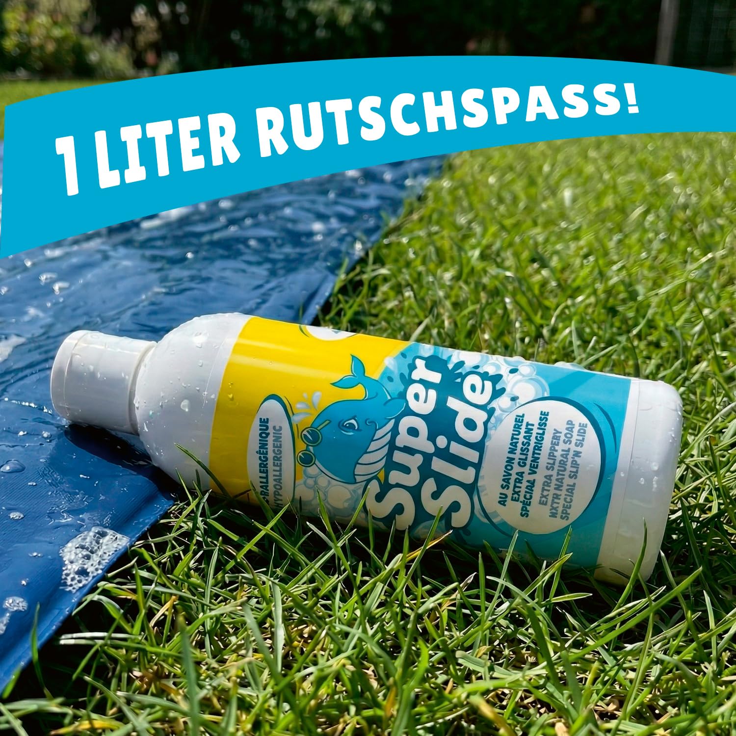 Super Slide Naturseife Extra Rutschig 1L Hypoallergen Wasserrutschmatte