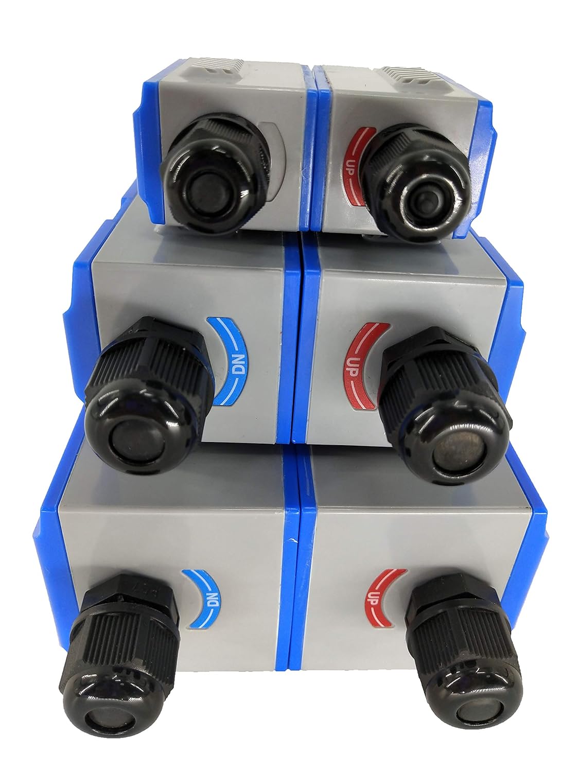 Close-up of TS-2, TM-1, and TL-1 Transducers