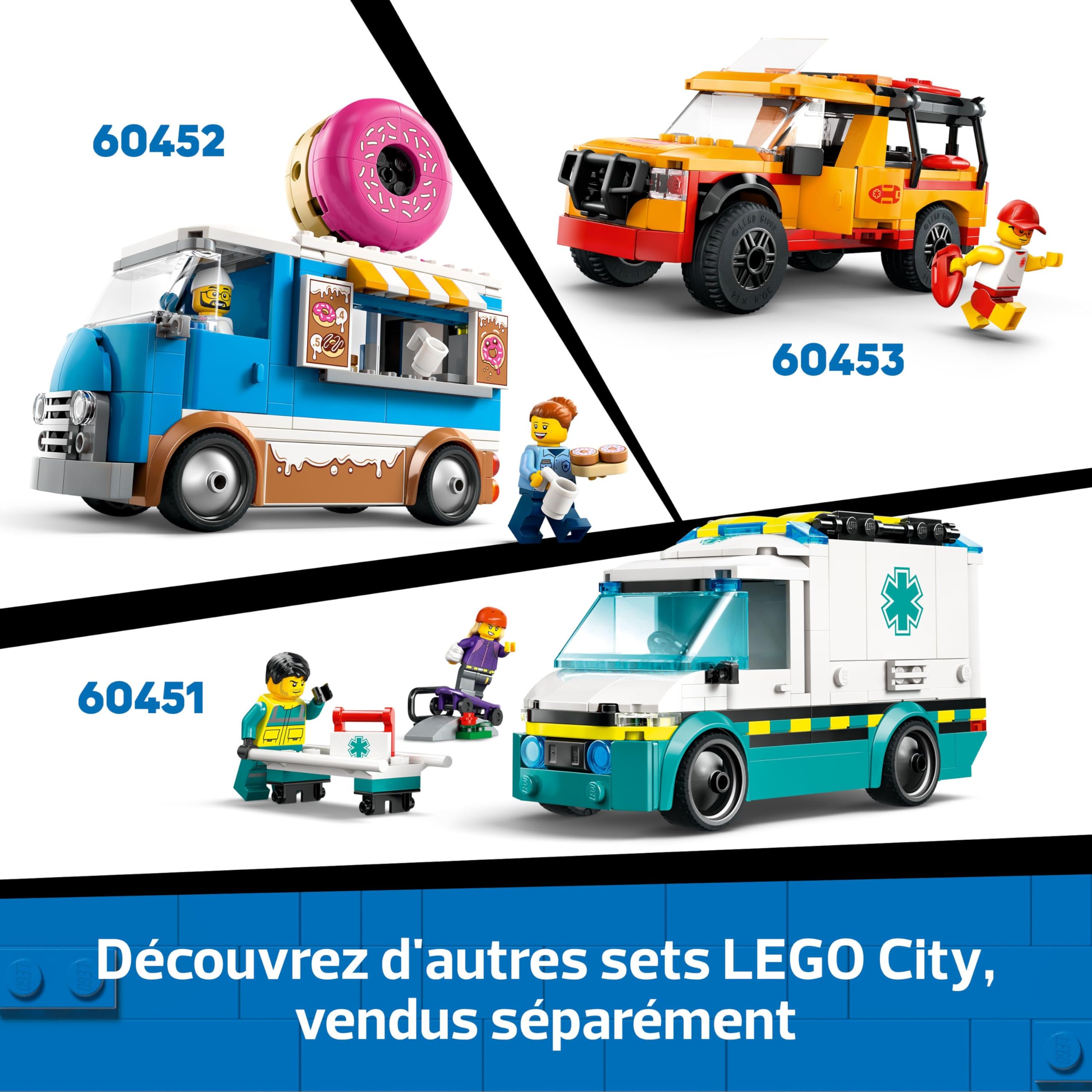 LEGO City Le Camping-Car d’Aventures - Jeu de Construction pour garçons et Filles dès 6 Ans - Inclut Un bébé, des Accessoires et Une Guitare - Idée de Cadeau d'anniversaire pour aventuriers 60454