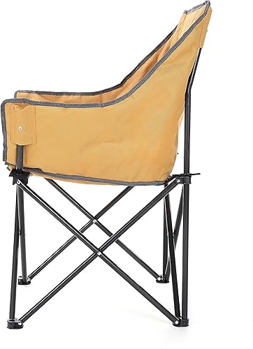 Miniatura 12 de ARROWHEAD OUTDOOR Silla cuádruple plegable portátil para camping, compacta, resistente, marco de acero, soporta hasta 250 libras, incluye bolsa de