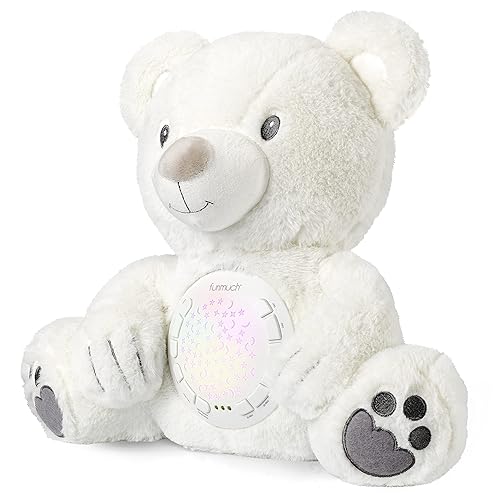 Baby Sleep Soother, Mom's Heartbeat Lullabies & Shusher, Soothing Sounds White Noise Machine, Auto-Off Timer Night Light Projector, Unique Gifts for