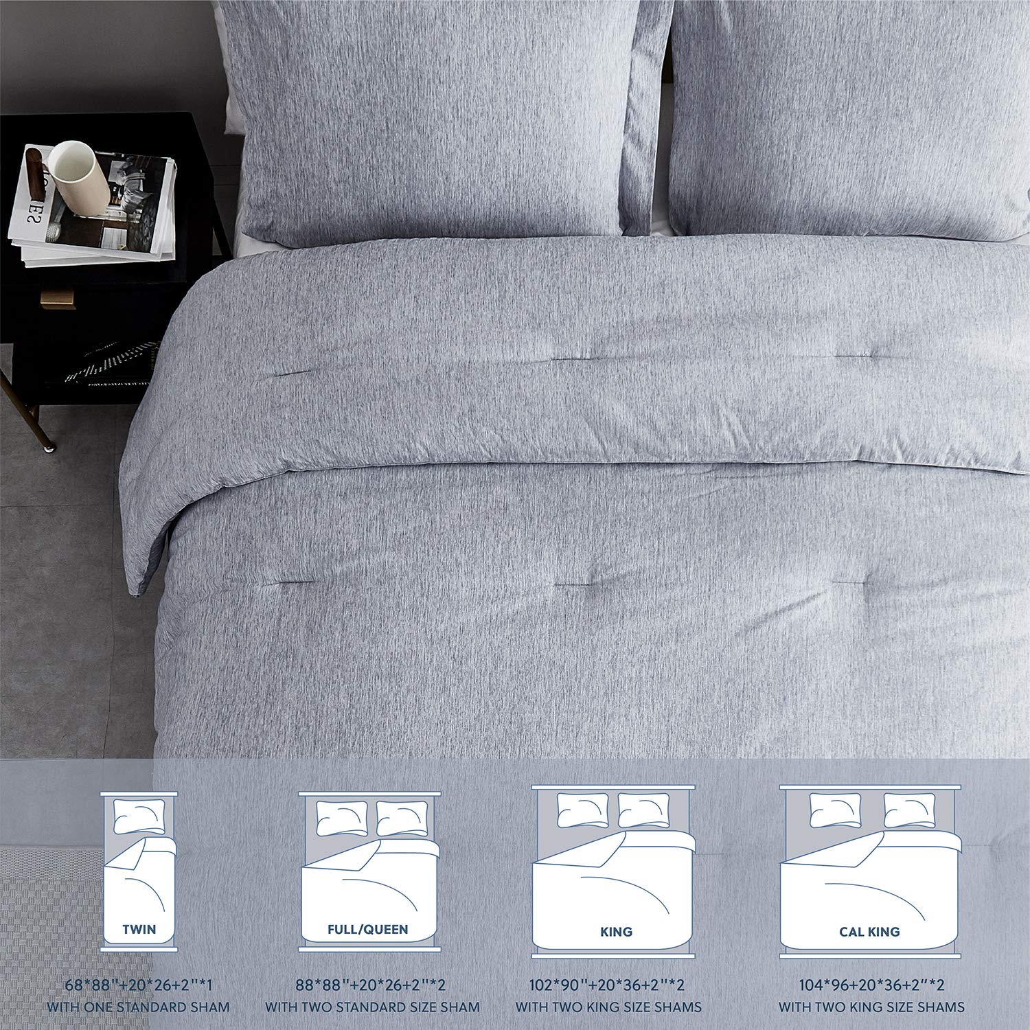 Buy Bedsure Navy King Comforter Set Bedding Comforter Set, Comforters