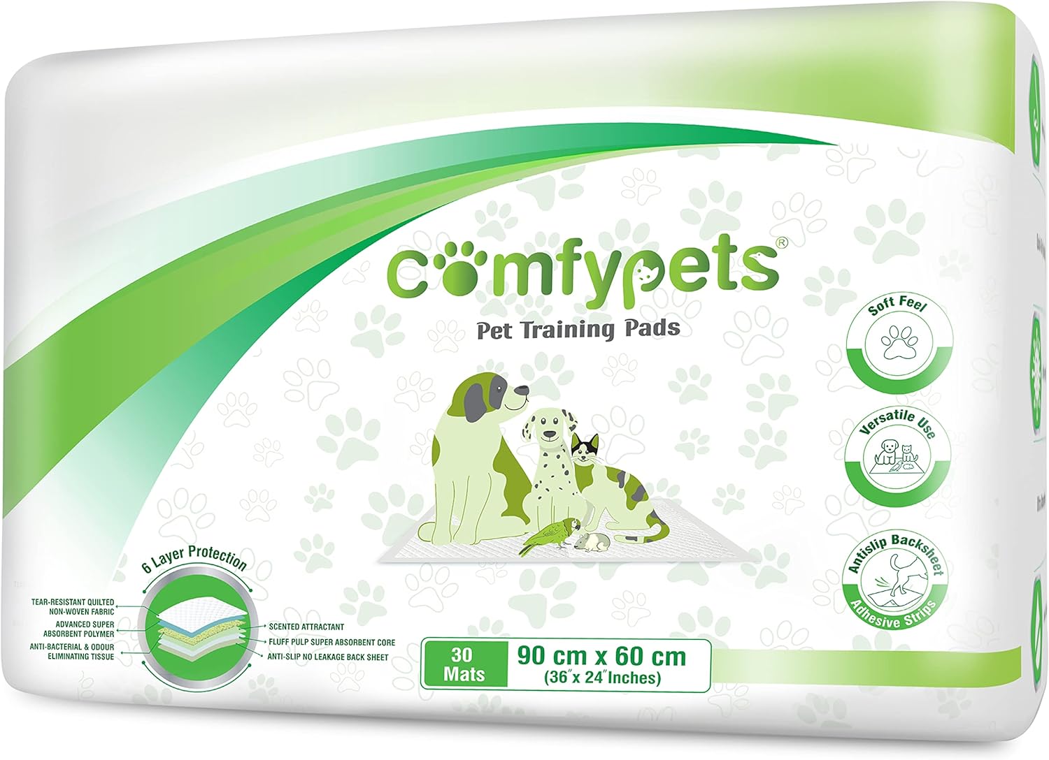 Comfy Pets Training Pads Premium Absorbent Puppy Dog Pads with