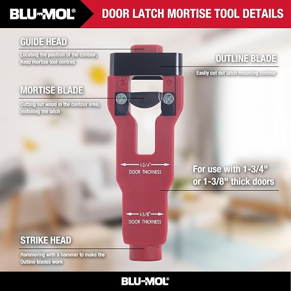 Disston E0101959 Blu-Mol Door Latch Mortise Tool