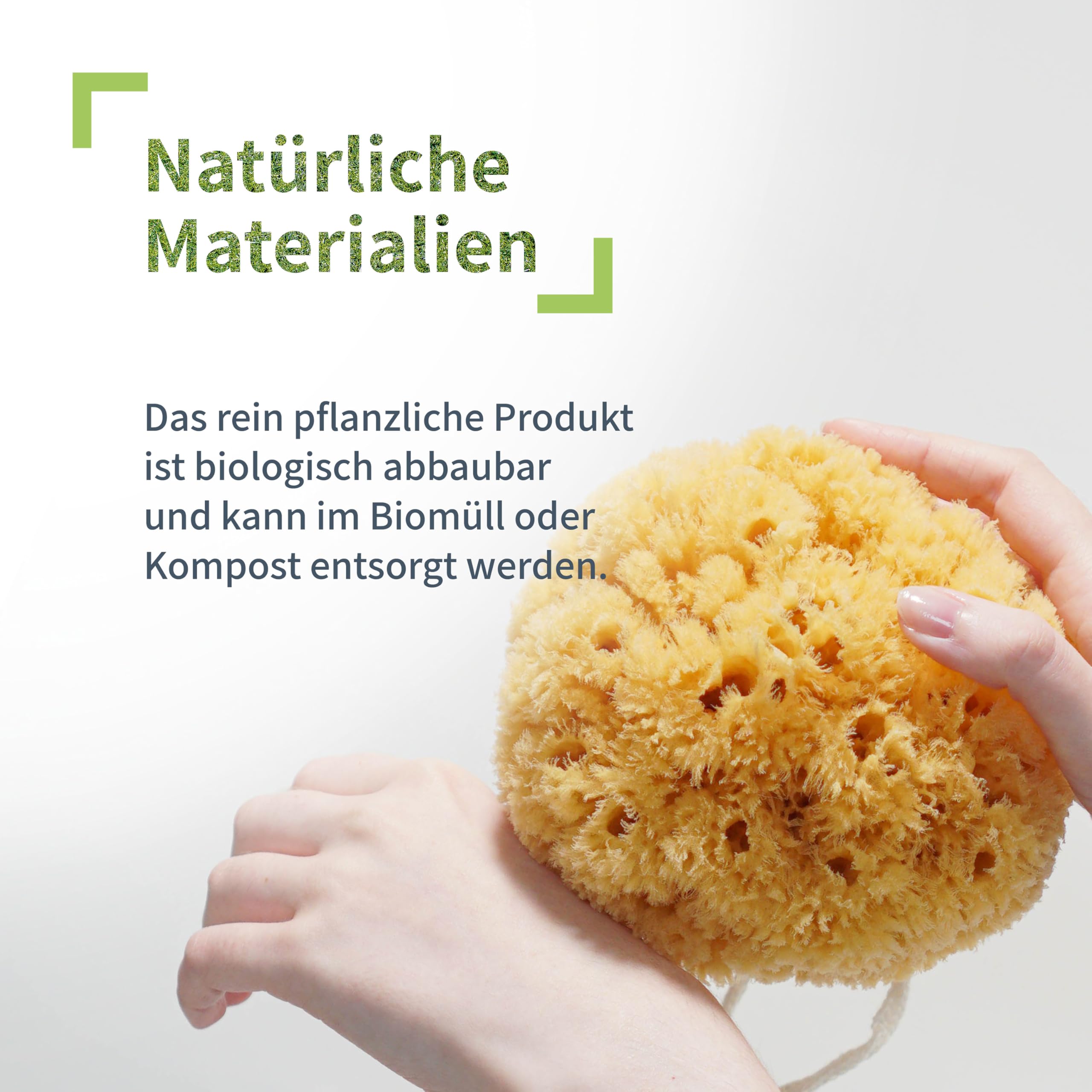 Niyok® Spugna Naturale Grande Morbida Spugna Naturale Spugna Corpo Sostenibile Doccia Bagno Senza Plastica Biodegradabile Spugna Marina Naturale Europa