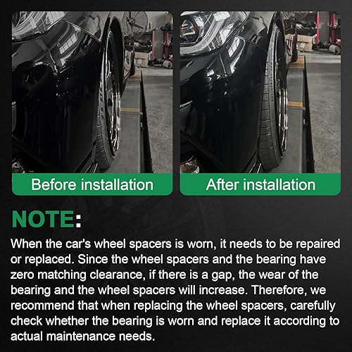 Miniatura 7 de SCITOO 2 espaciadores de rueda de 5 agarraderas de 5 x 4.75 pulgadas, rosca de 0.472 in x 1.5 de grosor, diámetro de 2.5 pulgadas, tamaño de