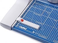 Vista 8 de Dahle 440 Recortador rotativo premium, longitud de corte de 14 pulgadas, capacidad de 30 hojas, afilado automático, abrazadera automática, cortador