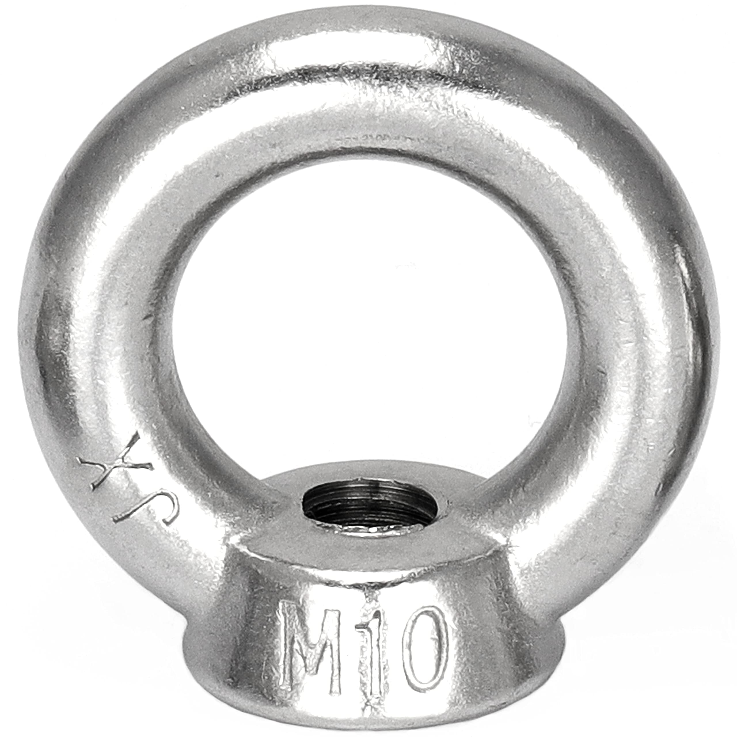 FASTON® Ringmutter M8 ähnl. DIN 582 aus Edelstahl A2 V2A (40 Stück) Öse Ösenmutter Augenmutter Transportöse Mutter Zurröse Augbolzen Bügelmutter Transportöse Kranöse Rostfrei