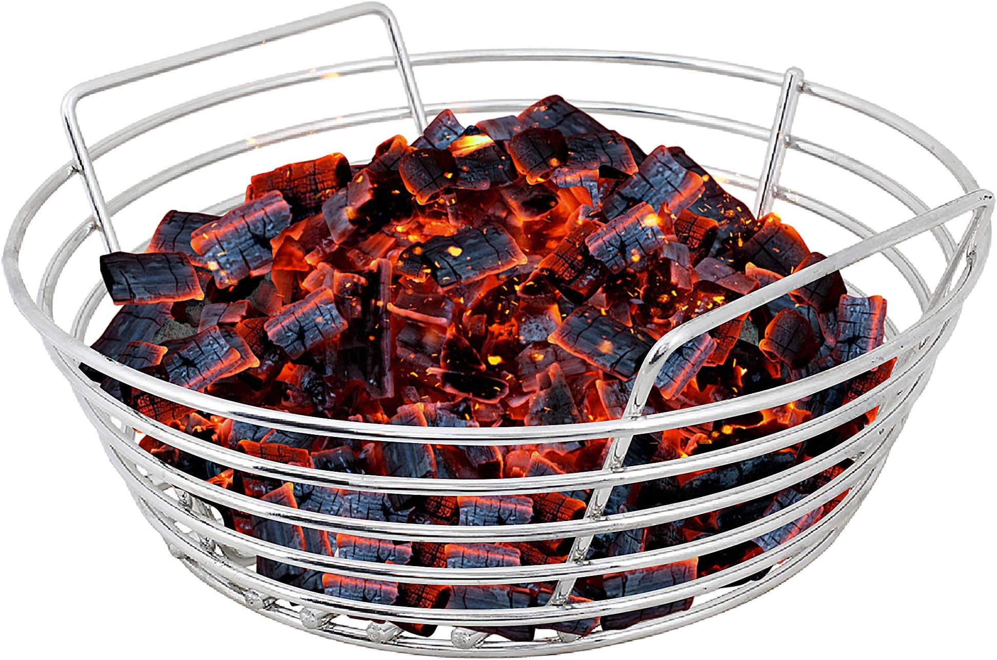 Kick Ash Basket Stainless Steel Charcoal Ash Basket, Fits Kamado Joe Grill, Joe Junior - Designed in Wisconsin