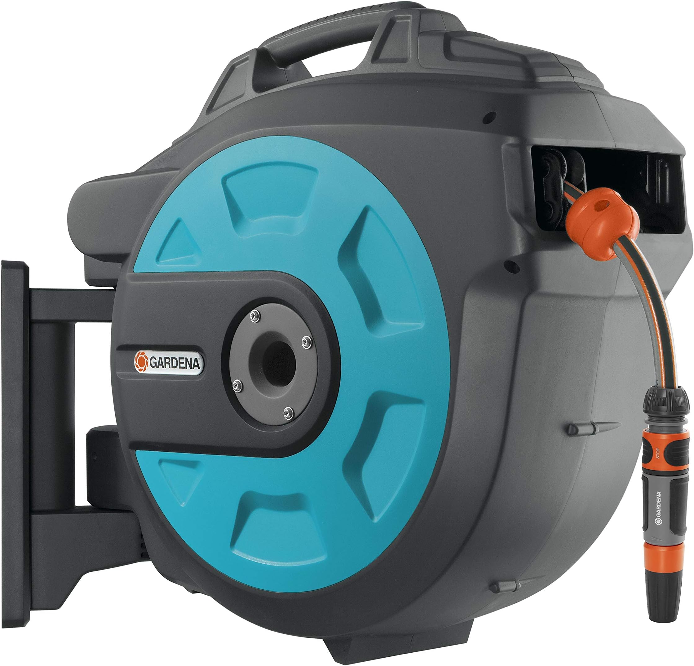 Retractable Hose Reel 82-Feet With Convenient Hose Guide