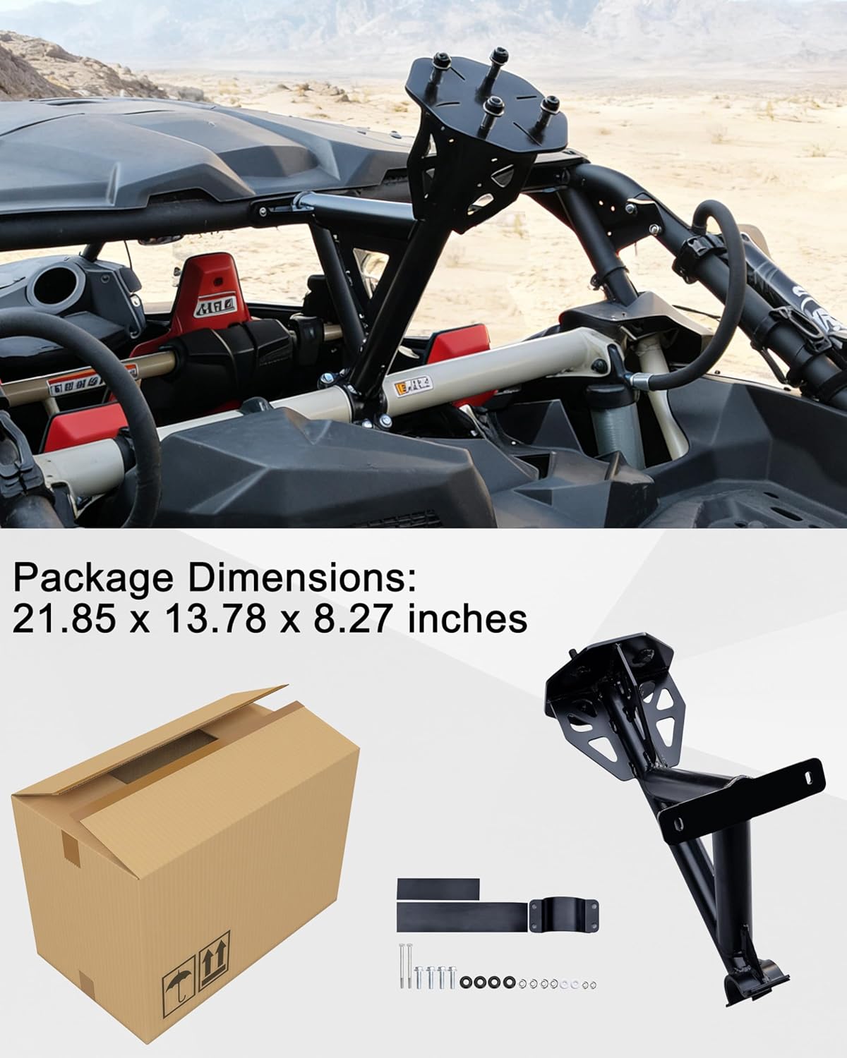 SAUTVS Heavy Duty Rear Spare Tire Carrier Mount Rack Holder for Can-Am Maverick X3 XDS XRS MAX Turbo RR 2017-2026 Accessories