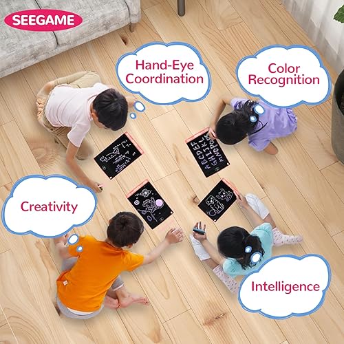 Miniatura 4 de SEEGAEM - Tableta de escritura LCD de 8.5 pulgadas para niños (rosa), tableta de escritura electrónica de dibujo para niñas de 3 a 8 años, tablero
