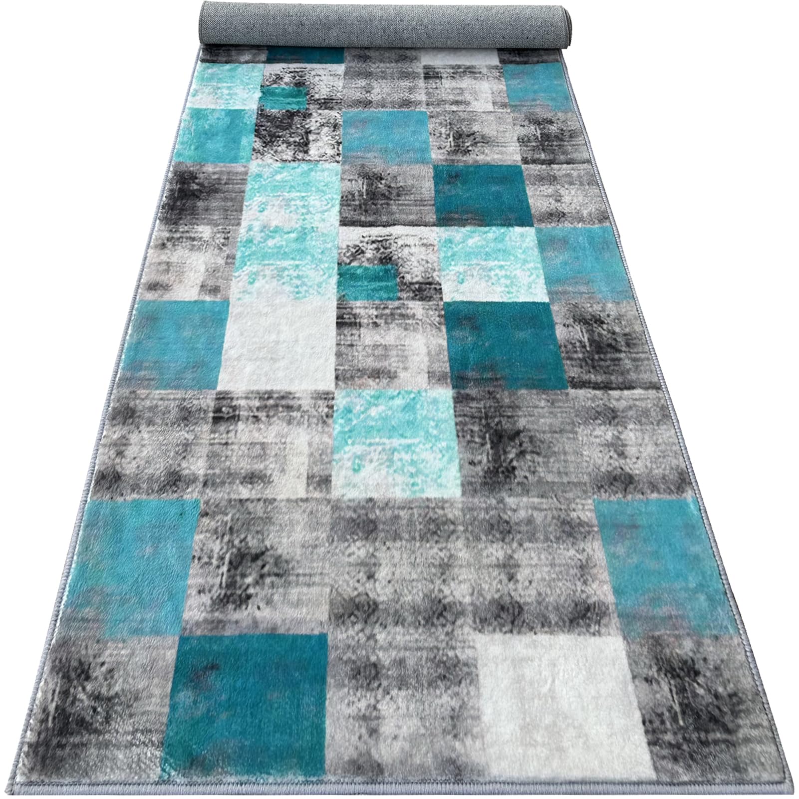 Carpet Runners for Hallways Non-slip Runner Rugs for Hallway Extra Long Kitchen Rug Washable Hallway Runner Rug Low Pile Entryway Runner Rugs Narrow Hall Runner for Laundry Bedroom 90 x 180 cm