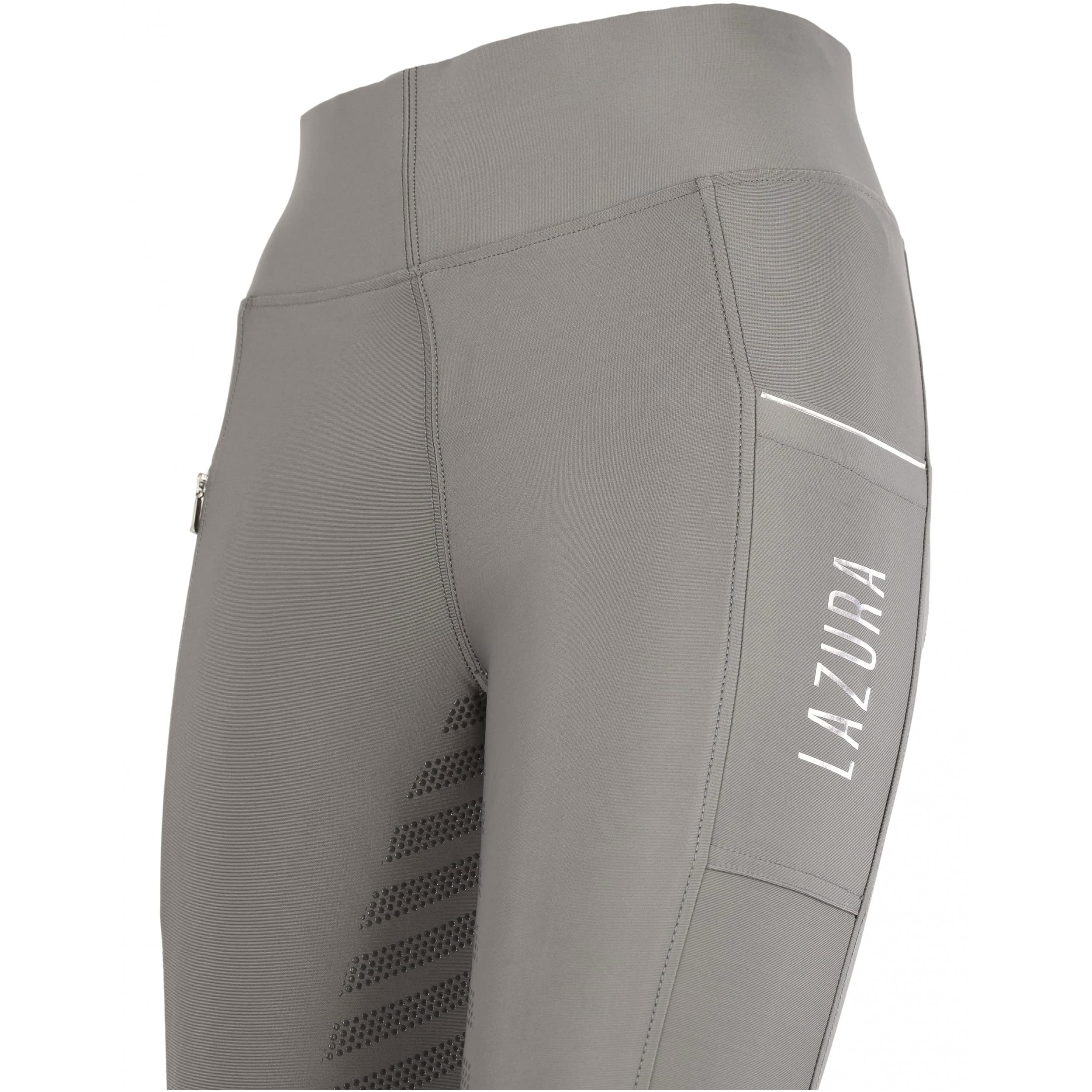 Lazura - Reitleggings für Damen Fenja | Vollbesatz aus Silikon | Reithose mit 2 seitlichen Handytaschen | Vollbesatzreithose in vielen Farben | Reitbekleidung in Größe 32-46