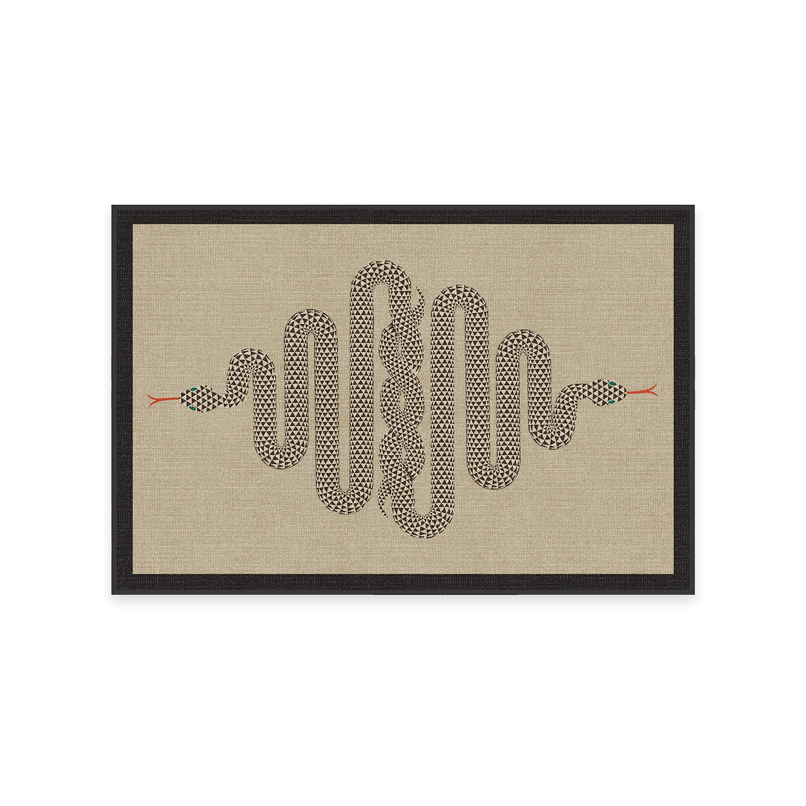 RUGGABLE x Jonathan Adler Machine Washable Modern Area Rug – Venom Neutral 2x3, Stain-Resistant, Non-Slip with Cushioned Pad – Small Rugs for Living Room, Bedroom, Hallway, Entryway & Bathroom