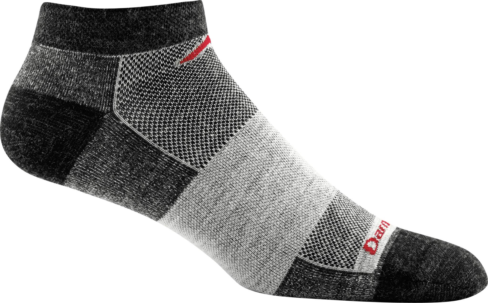 Darn Tough Merino Wool Run/Bike No Show Ultralight Socks - Men's Charcoal 2X-Large