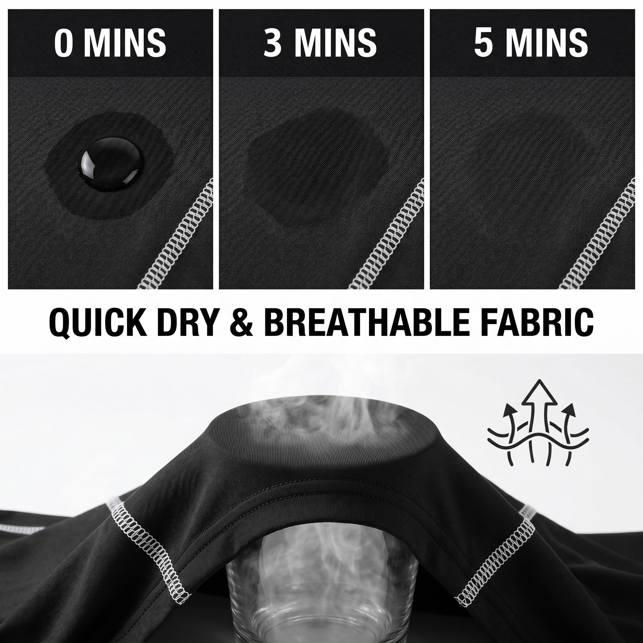 LANBAOSI Ensemble de sous-vêtement Thermique pour Garçon et Fille à Séchage Rapide Tee Shirt Manche Longue&Leggings Set