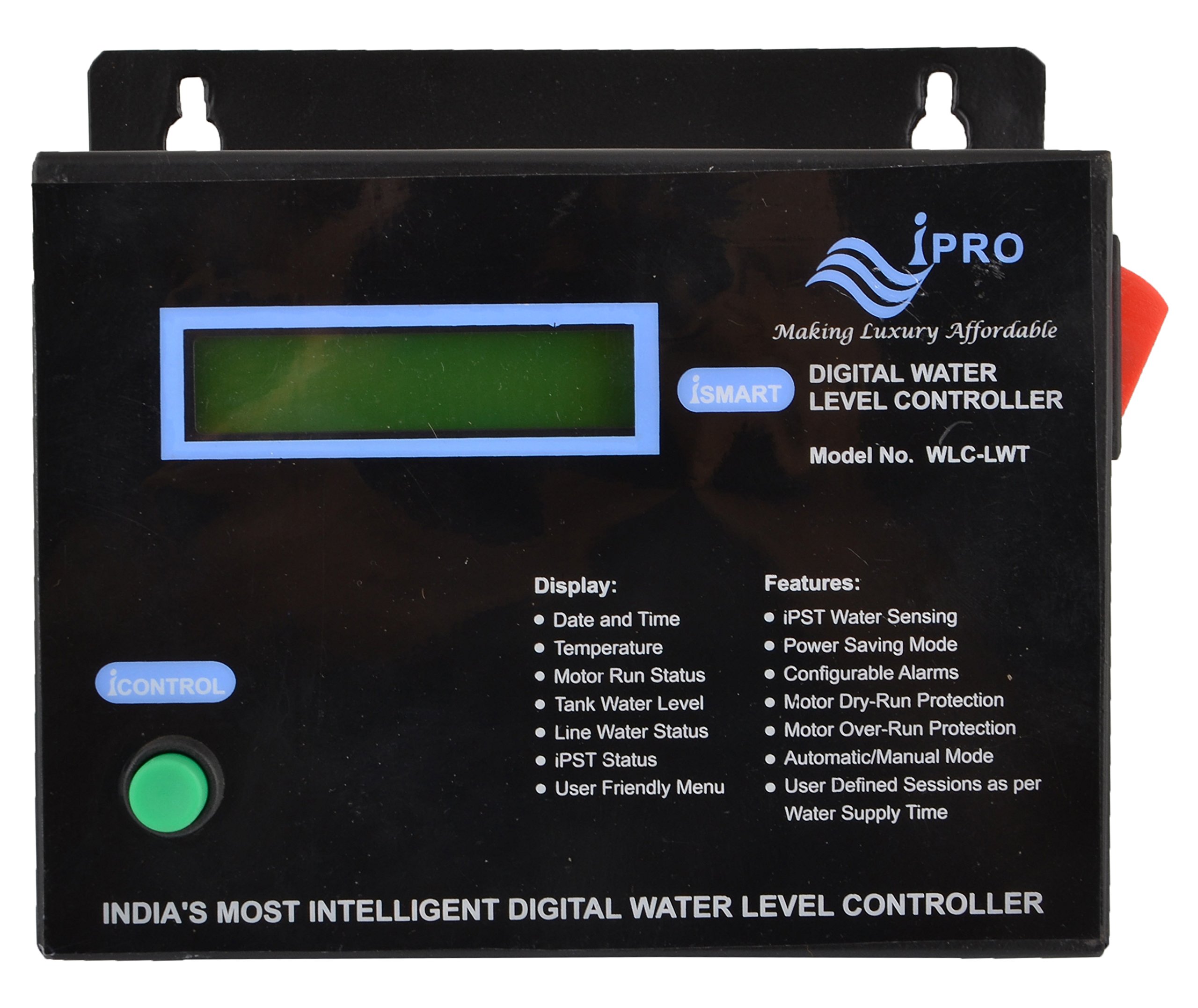 iPRO Metal Timer and Line Sensor Based Water Level Controller for Municipality, 15x15x6cm (Black, ismart wlc lwt) (B01N010DJE) Amazon Price History, Amazon Price Tracker