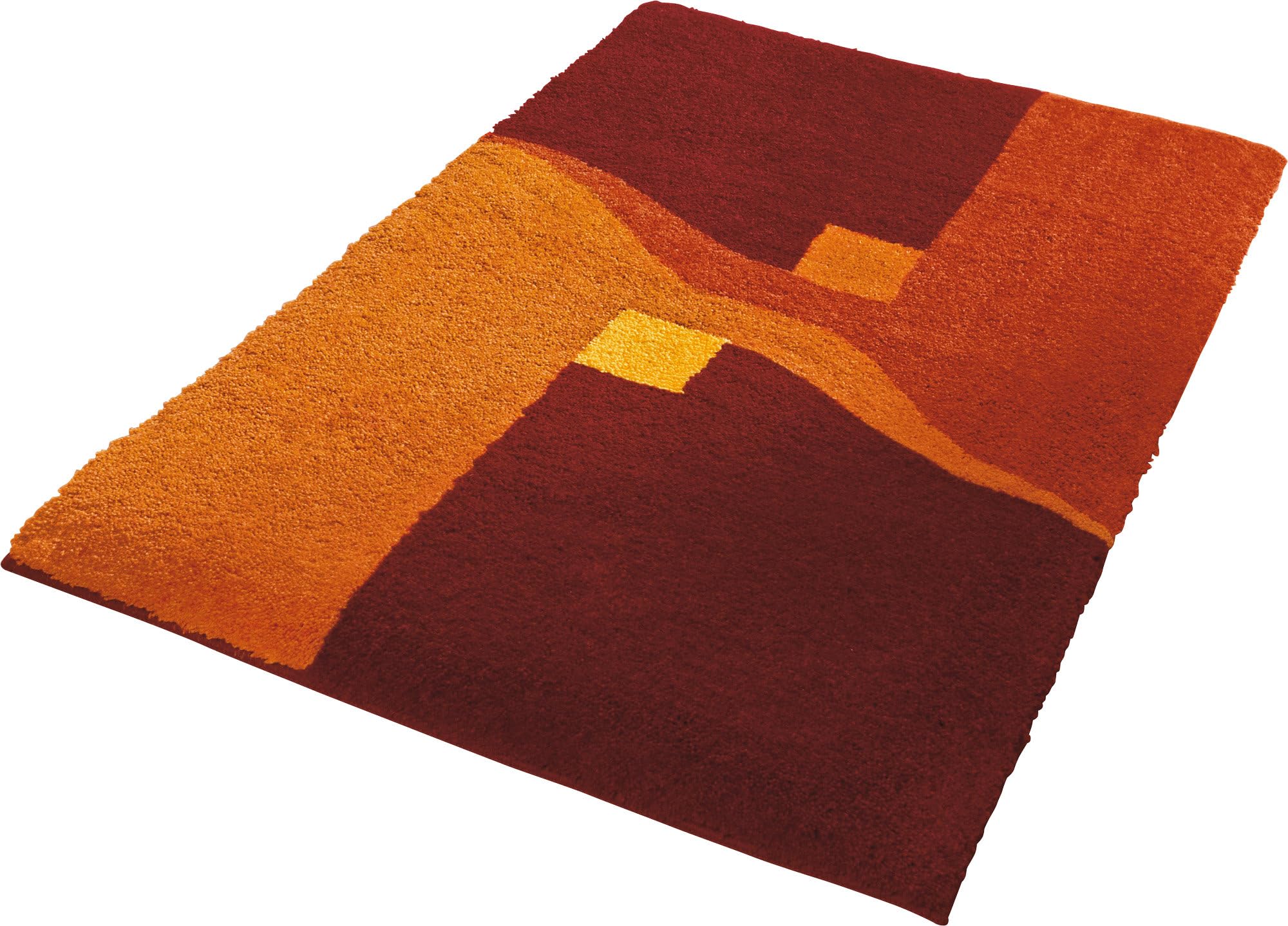 Erwin Müller Badematte Athen, Badteppich, Badvorleger rutschhemmend Terra Größe 70x120 cm - kuscheliger Hochflor, für Fußbodenheizung geeignet (weitere Größen)