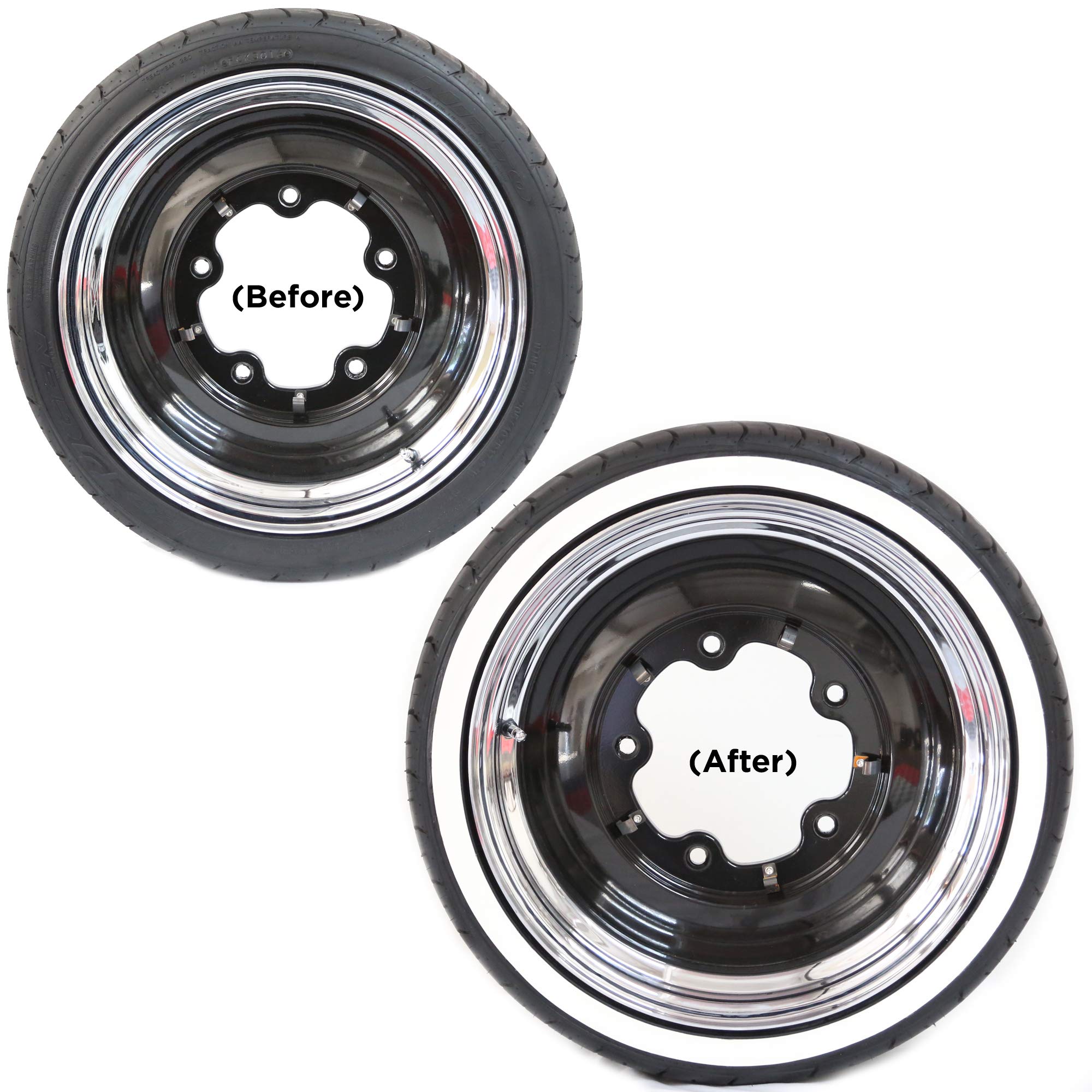 Tire Stickers White Wall Tire Kit DoItYourself Rubber White Wall