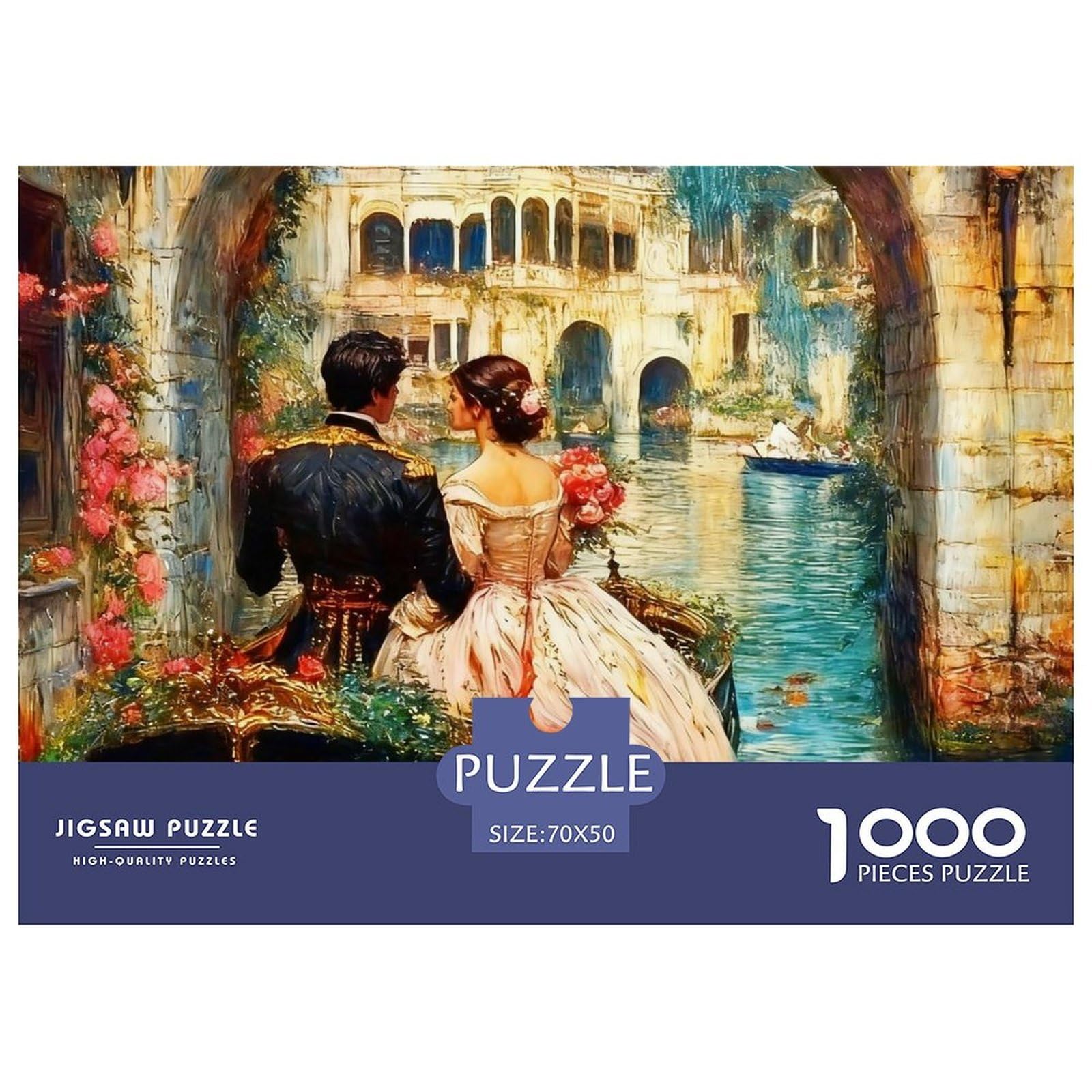 Jigsaw Puzzle 1000 Pieces Venice Canals Puzzles 70x50cm/1000pcs Gift For Kids Challenging Creative Educational Games DIY Cardboard