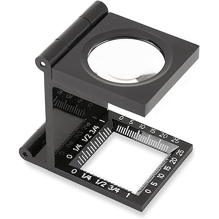 2 Pezzi Lente D'Ingrandimento Tascabile Mini Pieghevole Da 10X Con - Foto 3