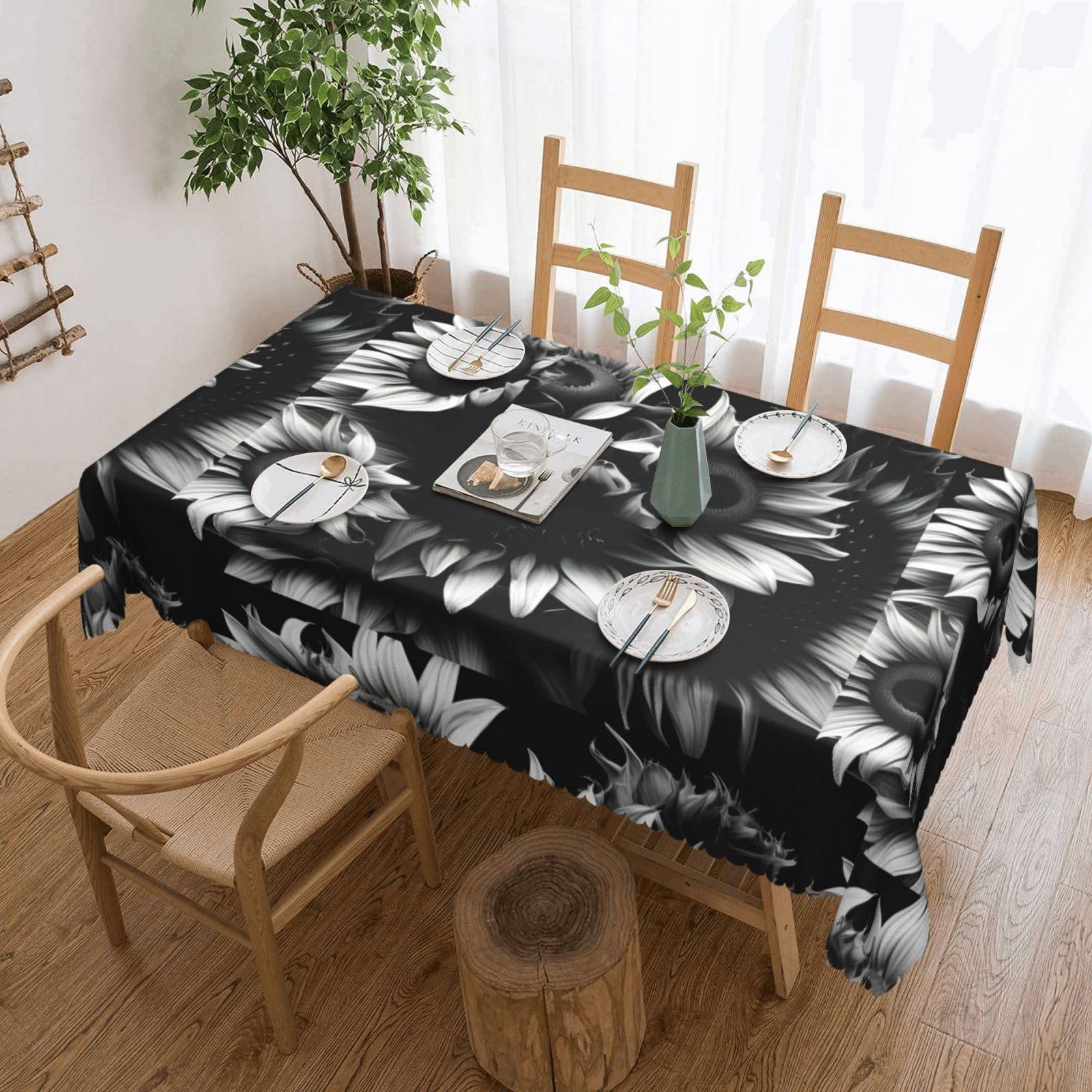 Nappe rectangulaire tournesols pour pique-nique et repas en plein air