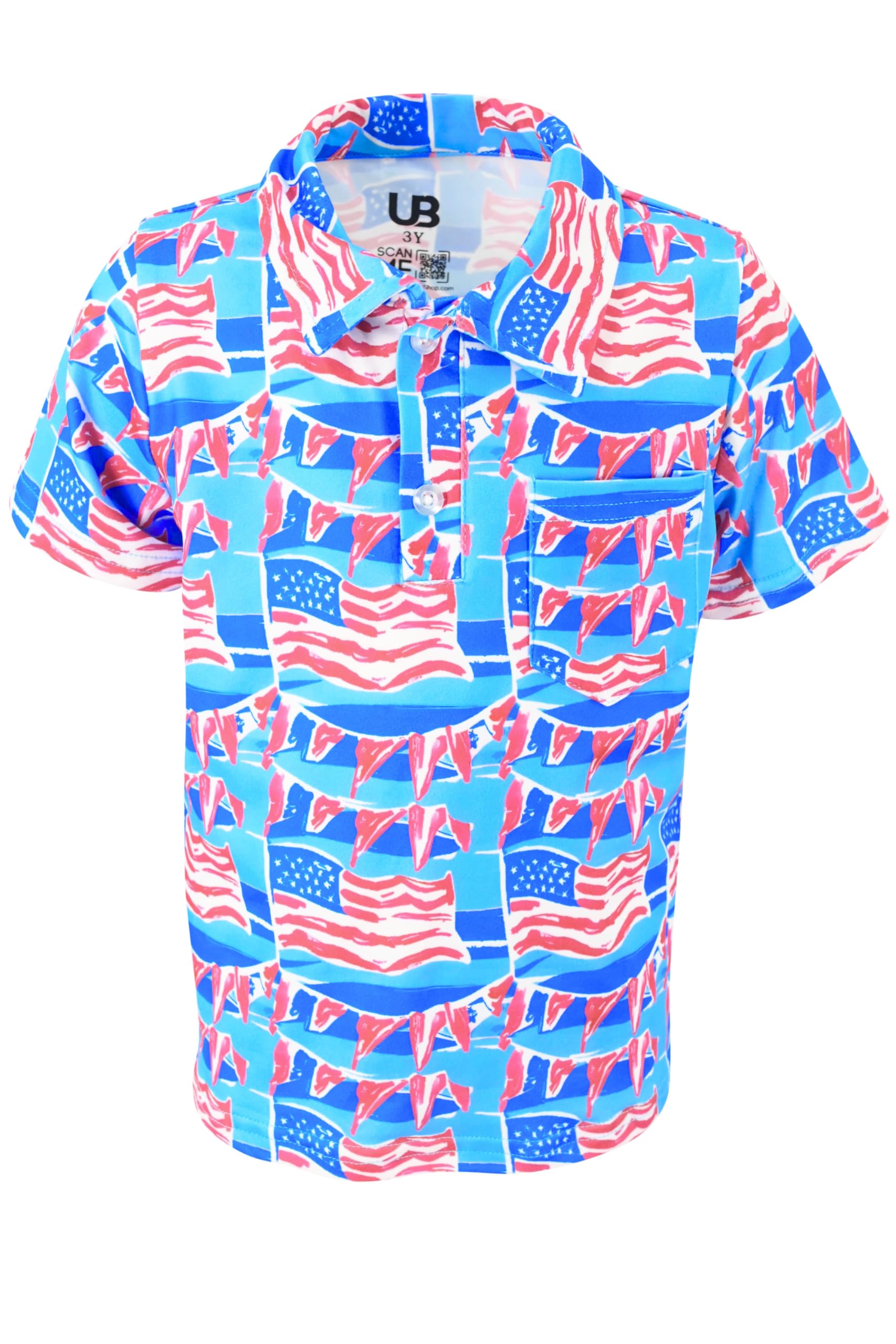 Unique Baby Short Sleeve Collared Boys Polo Shirt, Toddler Kids Polo Shirts
