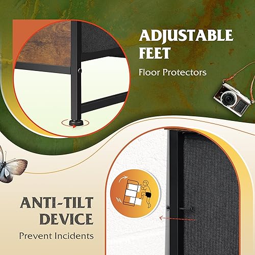 Miniatura 7 de WLIVE Cómoda alta para dormitorio con 12 cajones, aparadores y cómodas, cómoda de tela para dormitorio, armario, cómoda de almacenamiento de tela