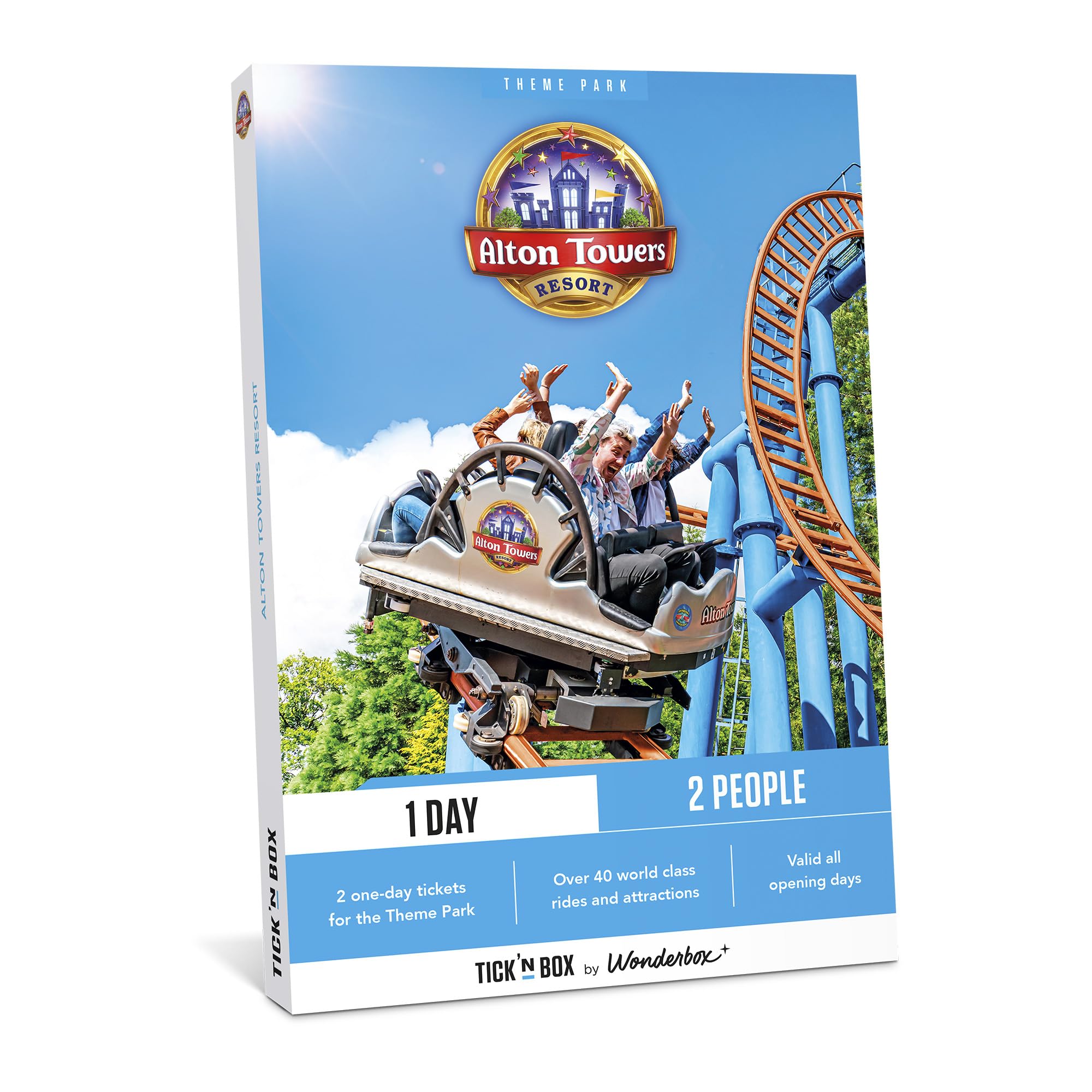 Sponsored Ad – Tick&Box - Gift Box - Alton Towers Resort for 2 - Visit The Alton Towers Resort Theme Park- 1 Day Entry for 2 - Gift Idea - Valid for 2 Years