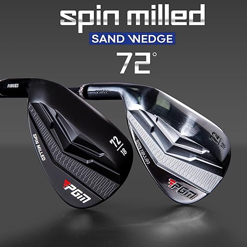 Miniatura 10 de PGM Cuña  Cuña de arena premium de 72 grados, cuña Lob Wedge para hombres y mujeres  Textura CNC  Bunker Buster Escape Bunkers y salvar golpes