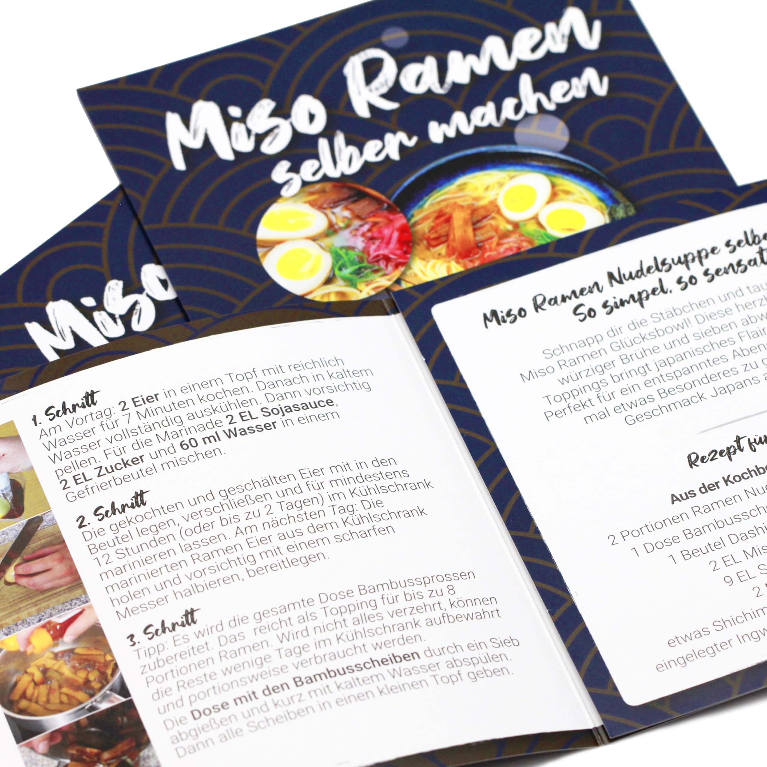 Miso Ramen Kochset für japanische Nudelsuppe 8 Portionen 9-teilige DIY Ramen Box