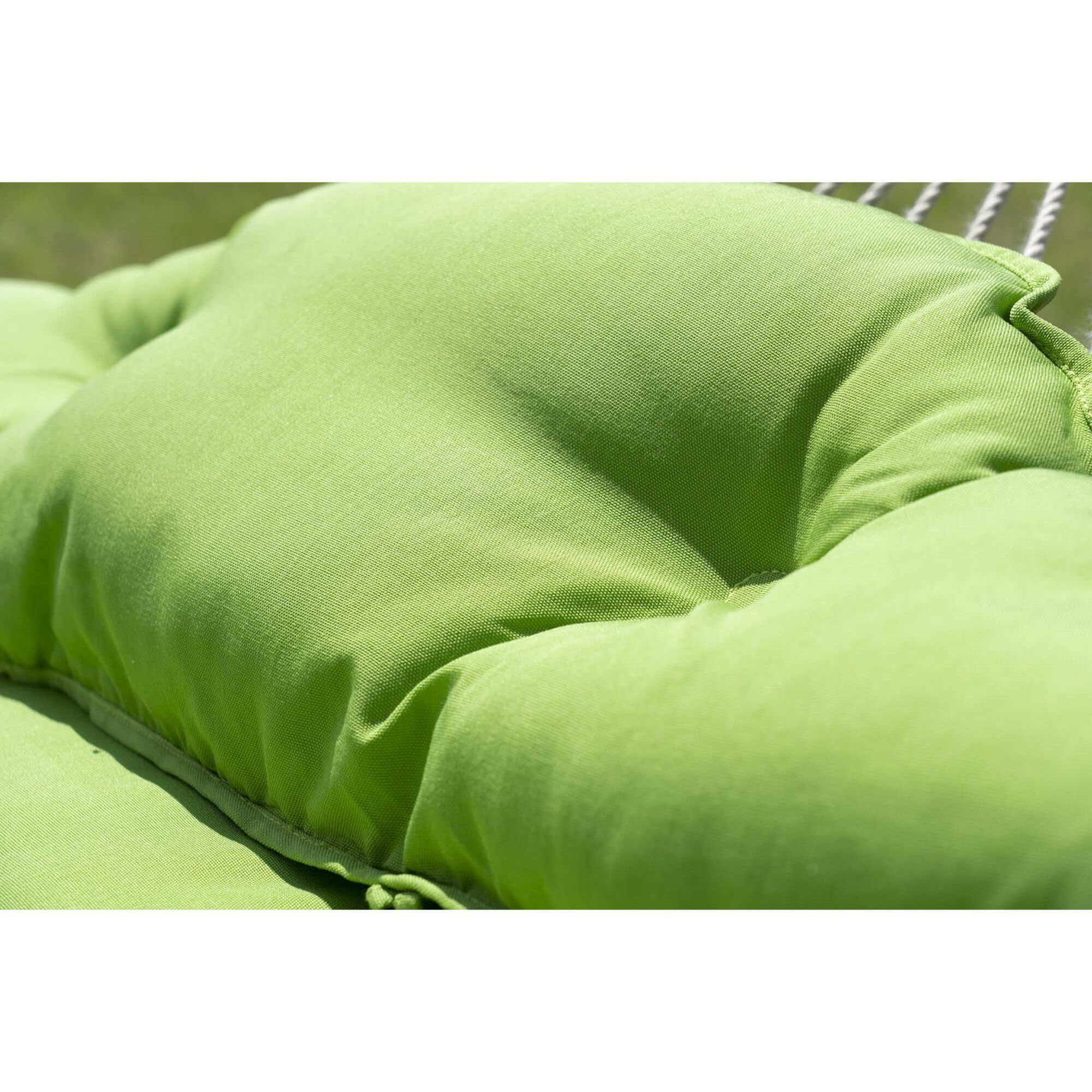 Potenza Amaca da Giardino con Supporto in Acciaio ZINCATO A CALDO – Amaca con Barra Doppia 210x140 cm, 200 kg con Tytan Struttura lunga 370 cm, Portata 350 kg, con Telaio Resistente alle Intemperie