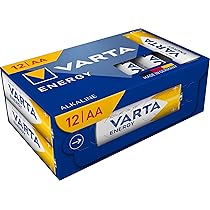 VARTA Pile AA, confezione da 12, Energy, Alcaline, 1,5V, per semplici bisogni di base, imballaggio riciclato al 90%, Made in Germany