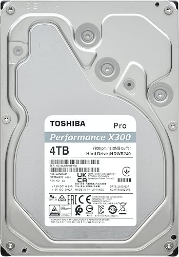 Miniatura 59 de Toshiba X300 PRO 14TB Alto Rendimiento de Carga de Trabajo para Profesionales Creativos Disco Duro Interno de 3.5 Pulgadas - Hasta 300 TB/año Tasa