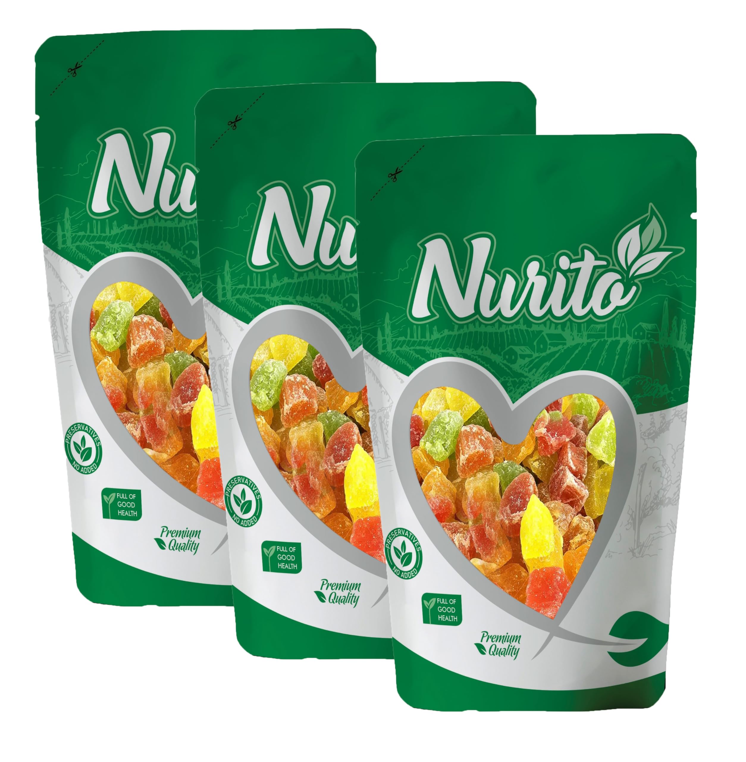 Nurito chocodip Flavoured Mix Fruit -600g (3*200g)-image-44